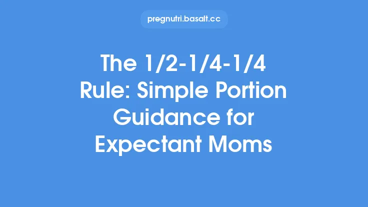 The 1/2-1/4-1/4 Rule: Simple Portion Guidance for Expectant Moms Thumbnail