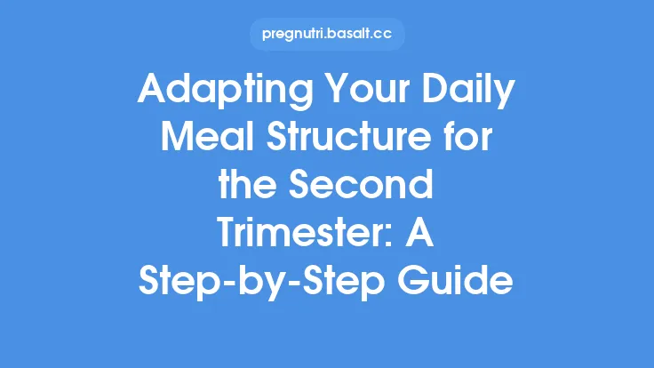 Adapting Your Daily Meal Structure for the Second Trimester: A StepâbyâStep Guide Thumbnail