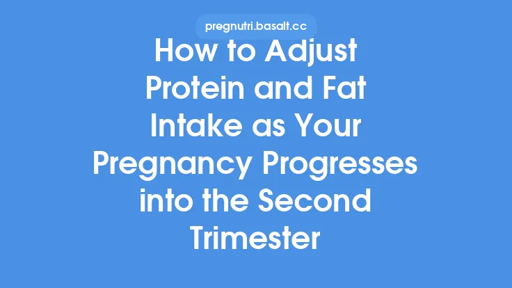 How to Adjust Protein and Fat Intake as Your Pregnancy Progresses into the Second Trimester Thumbnail