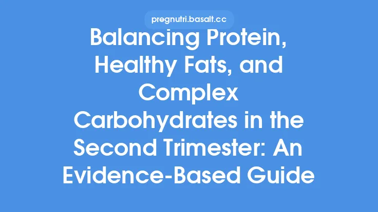 Balancing Protein, Healthy Fats, and Complex Carbohydrates in the Second Trimester: An Evidence‑Based Guide Thumbnail