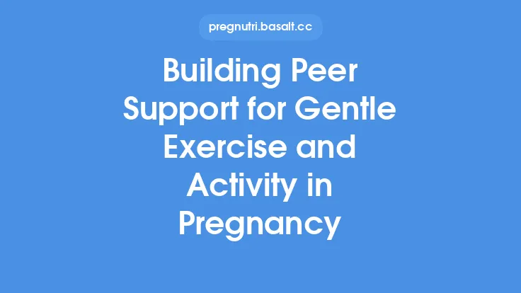 Building Peer Support for Gentle Exercise and Activity in Pregnancy Thumbnail