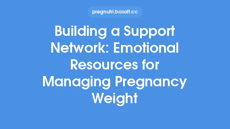 Building a Support Network: Emotional Resources for Managing Pregnancy Weight Thumbnail