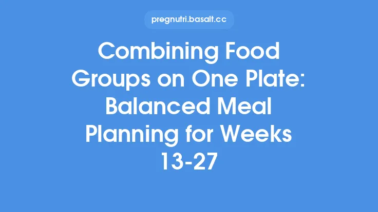 Combining Food Groups on One Plate: Balanced Meal Planning for Weeks 13‑27 Thumbnail