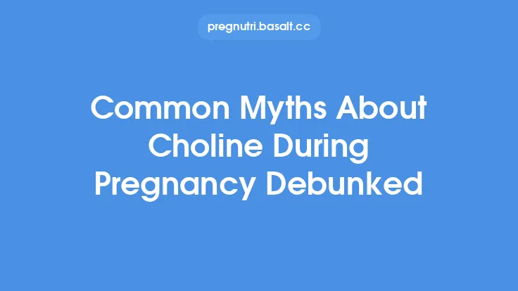 Common Myths About Choline During Pregnancy Debunked Thumbnail