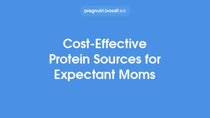 Cost-Effective Protein Sources for Expectant Moms Thumbnail