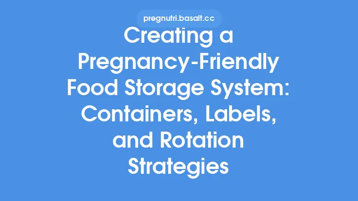 Creating a Pregnancy‑Friendly Food Storage System: Containers, Labels, and Rotation Strategies Thumbnail