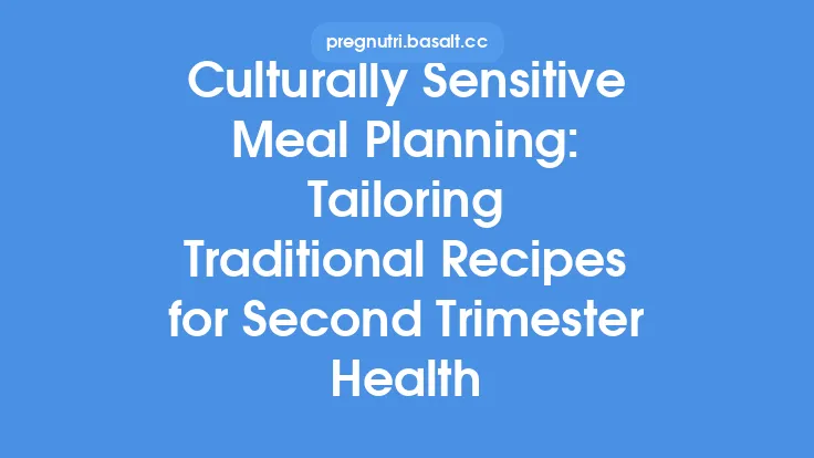 Culturally Sensitive Meal Planning: Tailoring Traditional Recipes for Second Trimester Health Thumbnail