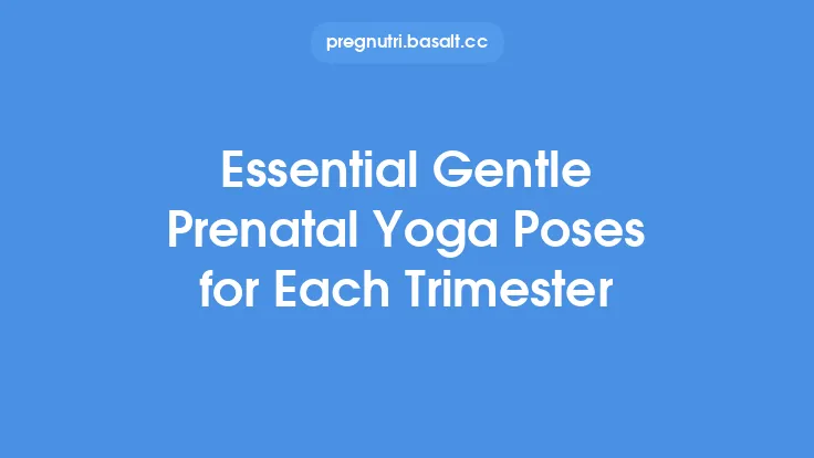 Essential Gentle Prenatal Yoga Poses for Each Trimester Thumbnail