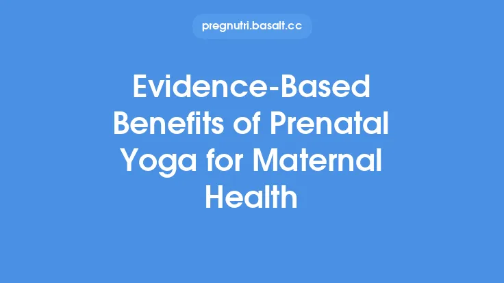 Evidence‑Based Benefits of Prenatal Yoga for Maternal Health Thumbnail