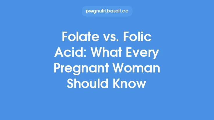 Folate vs. Folic Acid: What Every Pregnant Woman Should Know Thumbnail