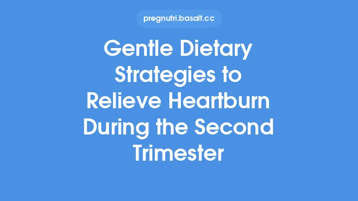 Gentle Dietary Strategies to Relieve Heartburn During the Second Trimester Thumbnail