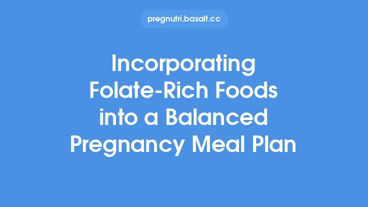 Incorporating Folate‑Rich Foods into a Balanced Pregnancy Meal Plan Thumbnail