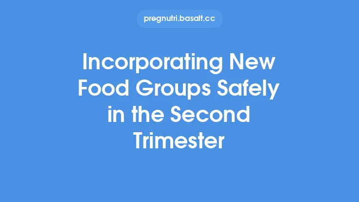 Incorporating New Food Groups Safely in the Second Trimester Thumbnail