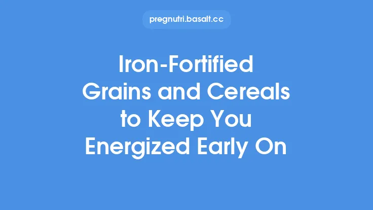 Iron‑Fortified Grains and Cereals to Keep You Energized Early On Thumbnail
