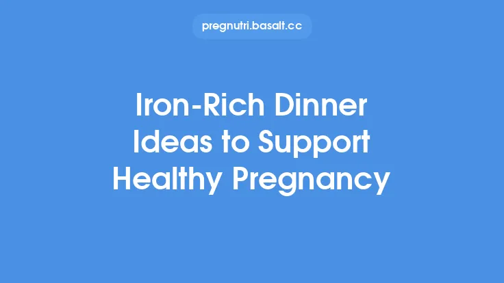 Iron-Rich Dinner Ideas to Support Healthy Pregnancy Thumbnail