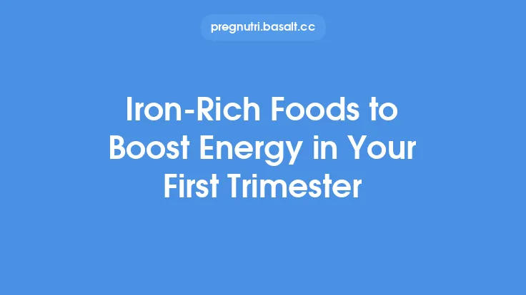 Iron‑Rich Foods to Boost Energy in Your First Trimester Thumbnail