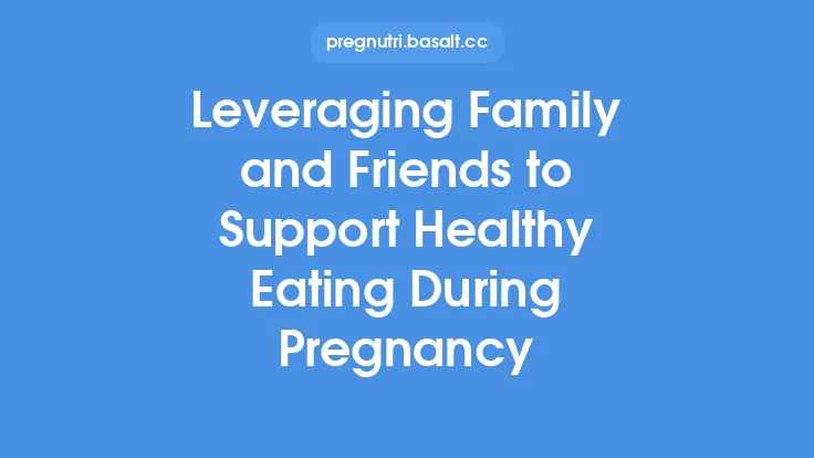 Leveraging Family and Friends to Support Healthy Eating During Pregnancy Thumbnail