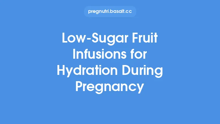 Low‑Sugar Fruit Infusions for Hydration During Pregnancy Thumbnail