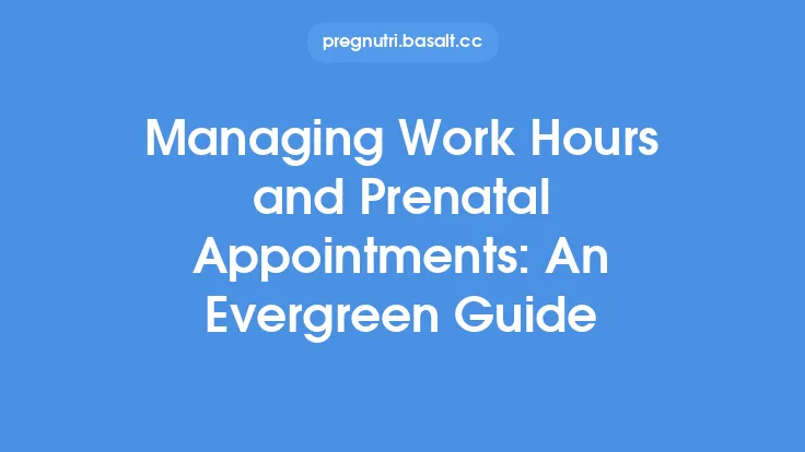 Managing Work Hours and Prenatal Appointments: An Evergreen Guide Thumbnail