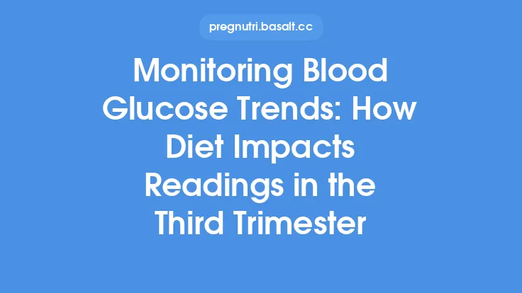 Monitoring Blood Glucose Trends: How Diet Impacts Readings in the Third Trimester Thumbnail