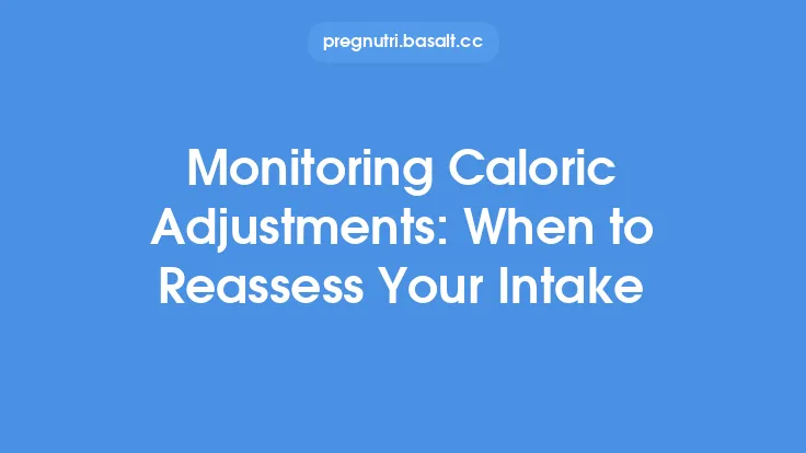 Monitoring Caloric Adjustments: When to Reassess Your Intake Thumbnail
