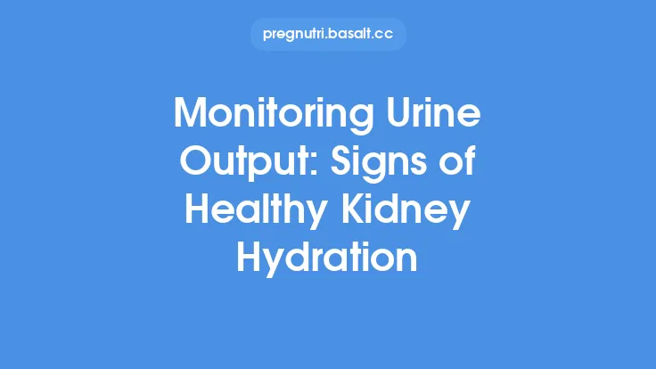 Monitoring Urine Output: Signs of Healthy Kidney Hydration Thumbnail
