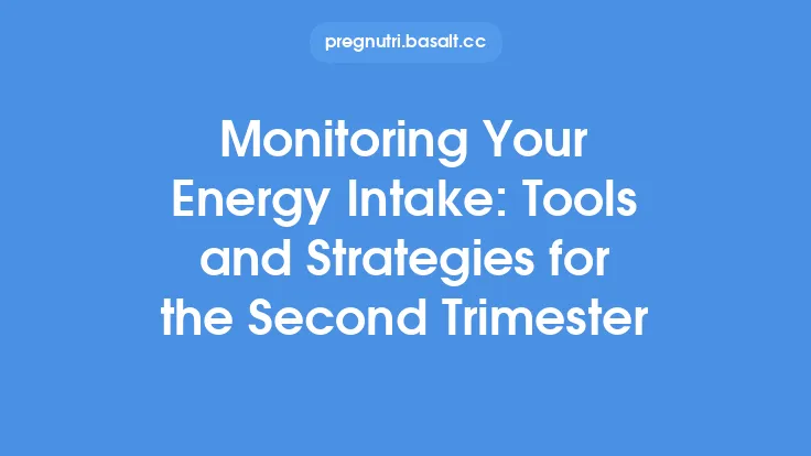 Monitoring Your Energy Intake: Tools and Strategies for the Second Trimester Thumbnail
