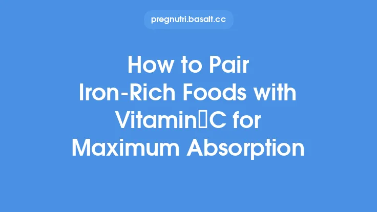 How to Pair Iron‑Rich Foods with Vitamin C for Maximum Absorption Thumbnail