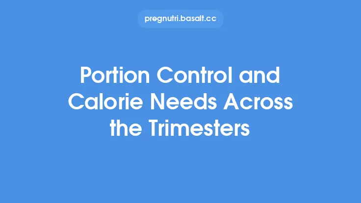 Portion Control and Calorie Needs Across the Trimesters Thumbnail