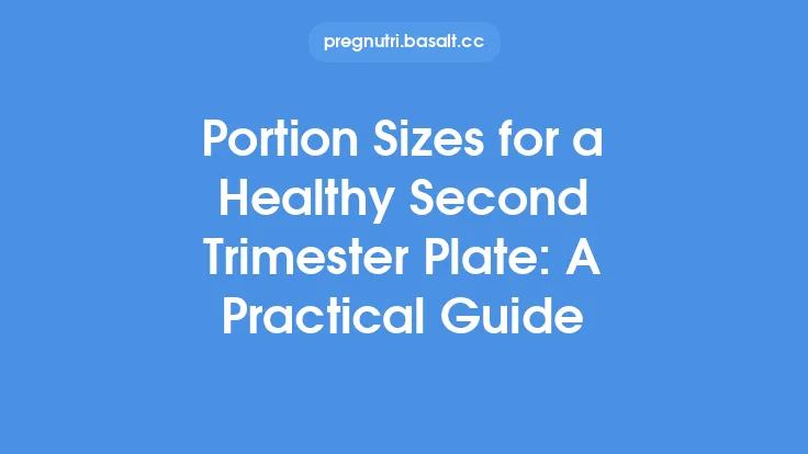 Portion Sizes for a Healthy Second Trimester Plate: A Practical Guide Thumbnail