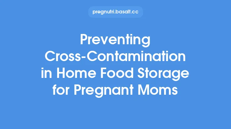 Preventing Cross‑Contamination in Home Food Storage for Pregnant Moms Thumbnail
