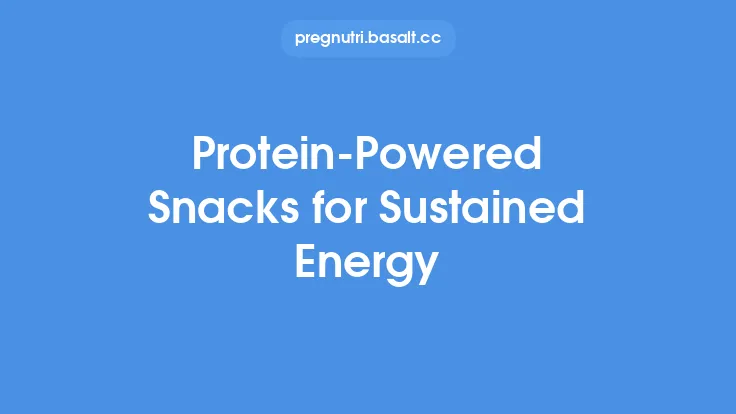 Protein-Powered Snacks for Sustained Energy Thumbnail