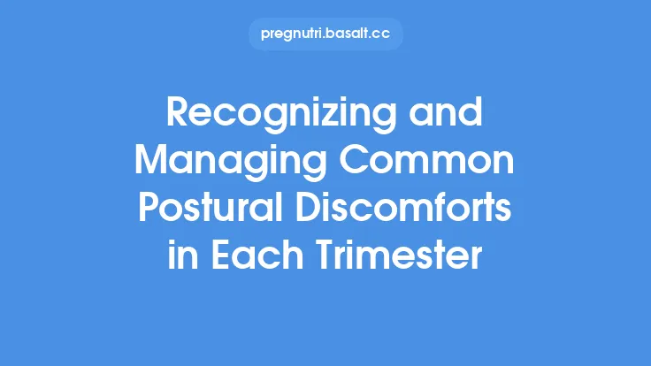 Recognizing and Managing Common Postural Discomforts in Each Trimester Thumbnail