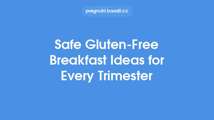 Safe Gluten-Free Breakfast Ideas for Every Trimester Thumbnail