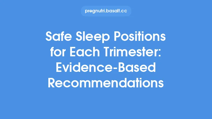 Safe Sleep Positions for Each Trimester: Evidence‑Based Recommendations Thumbnail