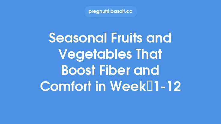 Seasonal Fruits and Vegetables That Boost Fiber and Comfort in Week 1‑12 Thumbnail