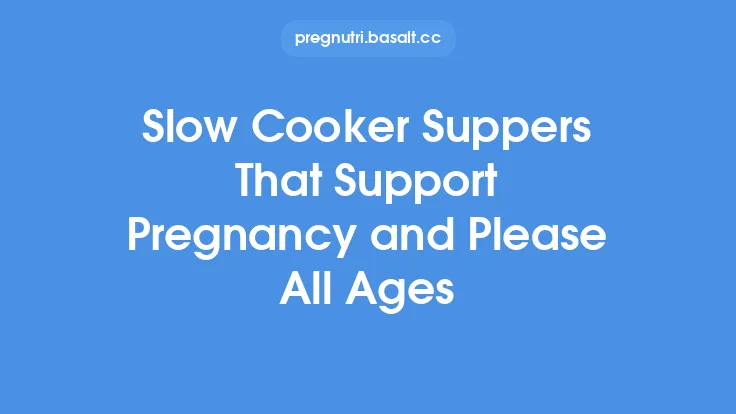 Slow Cooker Suppers That Support Pregnancy and Please All Ages Thumbnail