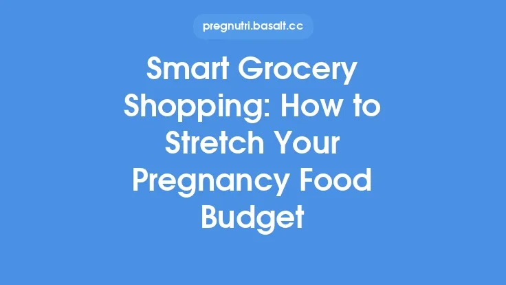 Smart Grocery Shopping: How to Stretch Your Pregnancy Food Budget Thumbnail
