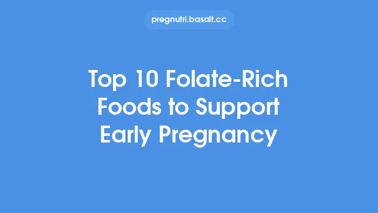 Top 10 Folate‑Rich Foods to Support Early Pregnancy Thumbnail