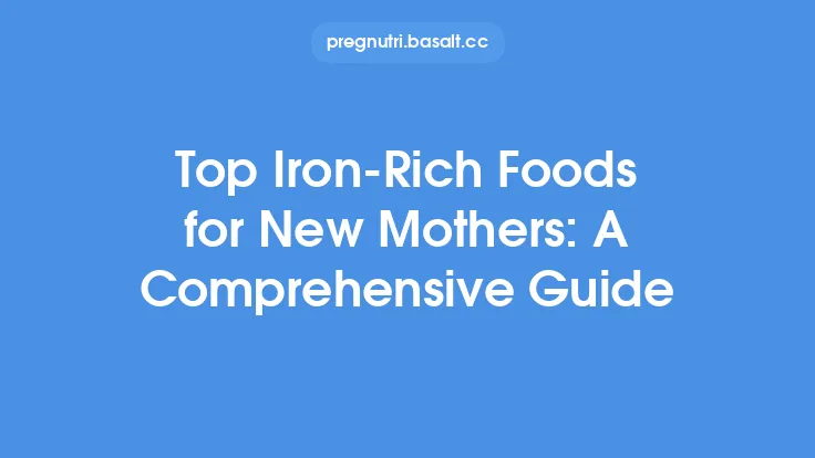 Top Iron-Rich Foods for New Mothers: A Comprehensive Guide Thumbnail