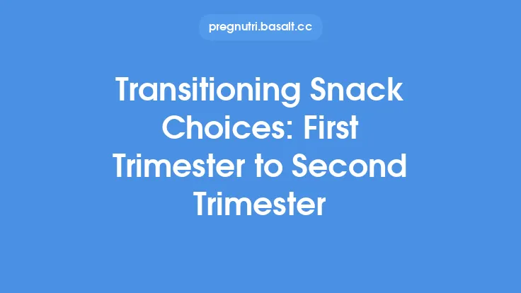 Transitioning Snack Choices: First Trimester to Second Trimester Thumbnail