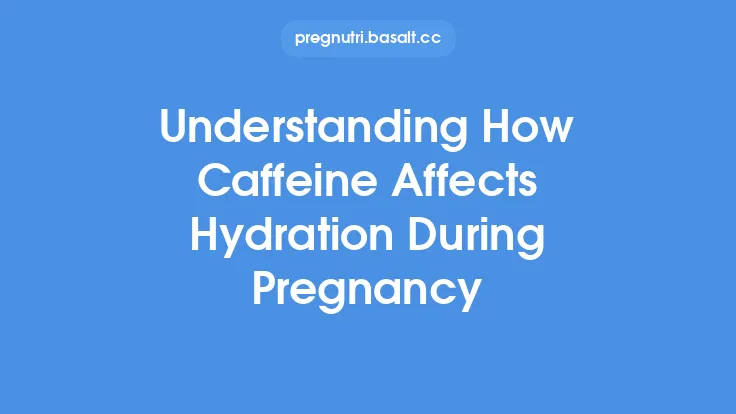 Understanding How Caffeine Affects Hydration During Pregnancy Thumbnail