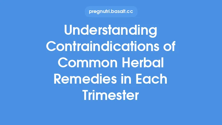 Understanding Contraindications of Common Herbal Remedies in Each Trimester Thumbnail