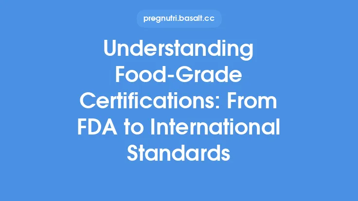 Understanding Food‑Grade Certifications: From FDA to International Standards Thumbnail