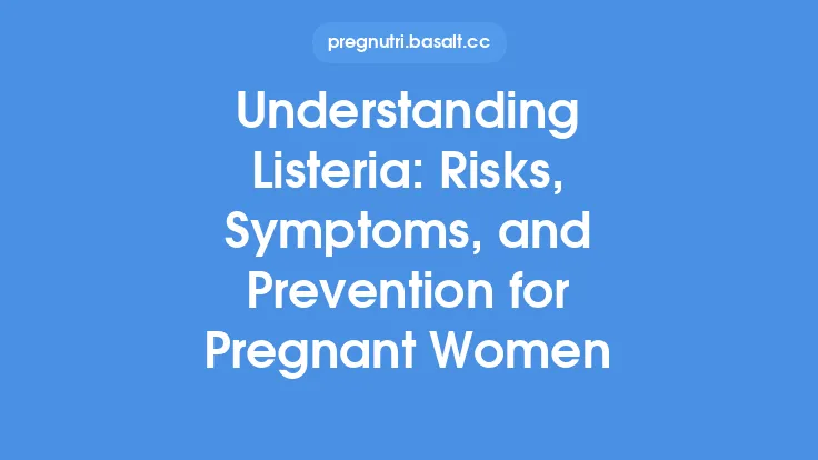 Understanding Listeria: Risks, Symptoms, and Prevention for Pregnant Women Thumbnail