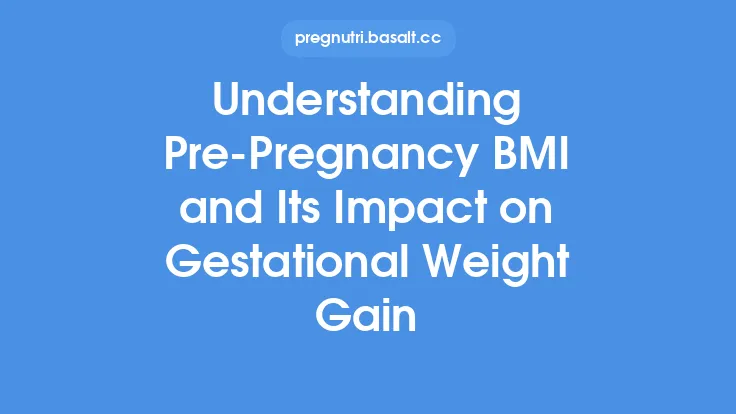 Understanding Pre‑Pregnancy BMI and Its Impact on Gestational Weight Gain Thumbnail