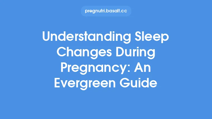 Understanding Sleep Changes During Pregnancy: An Evergreen Guide Thumbnail