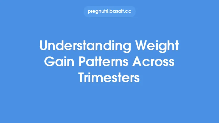 Understanding Weight Gain Patterns Across Trimesters Thumbnail