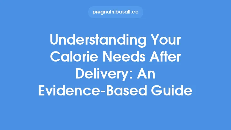 Understanding Your Calorie Needs After Delivery: An Evidence‑Based Guide Thumbnail