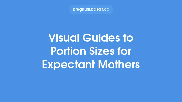 Visual Guides to Portion Sizes for Expectant Mothers Thumbnail